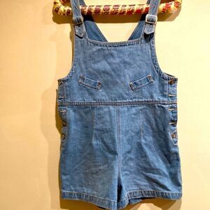 Denim Bib Overall Shorts Size 7/8